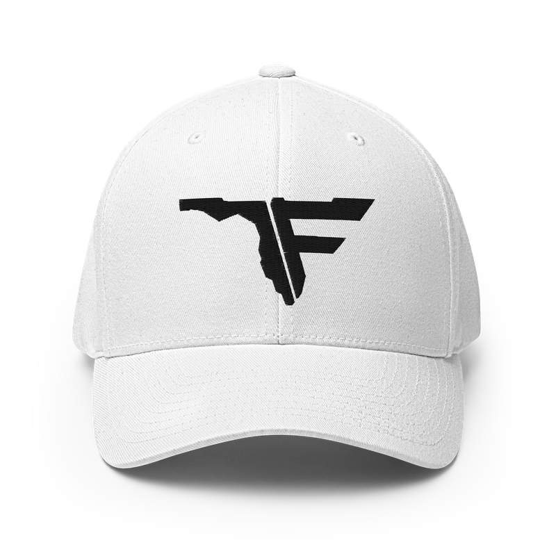 FLOMAZIN BLACK LOGO Flexfit Structured Twill Cap