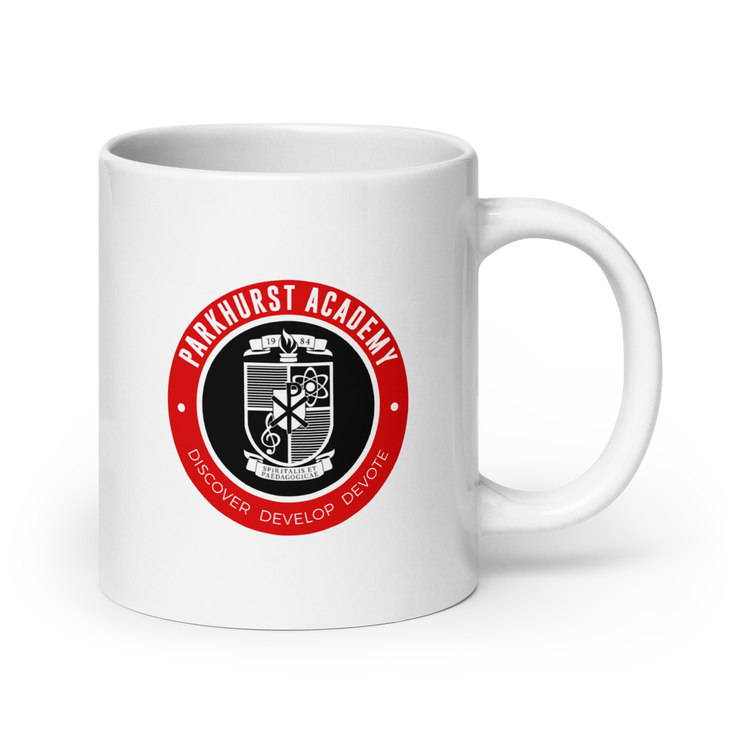 PARKHURST ACADEMY EAGLES White glossy mug