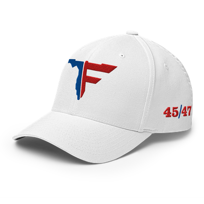 FLOMAZIN 45/47 BLUE &amp; RED LOGO Flexfit Structured Twill Cap