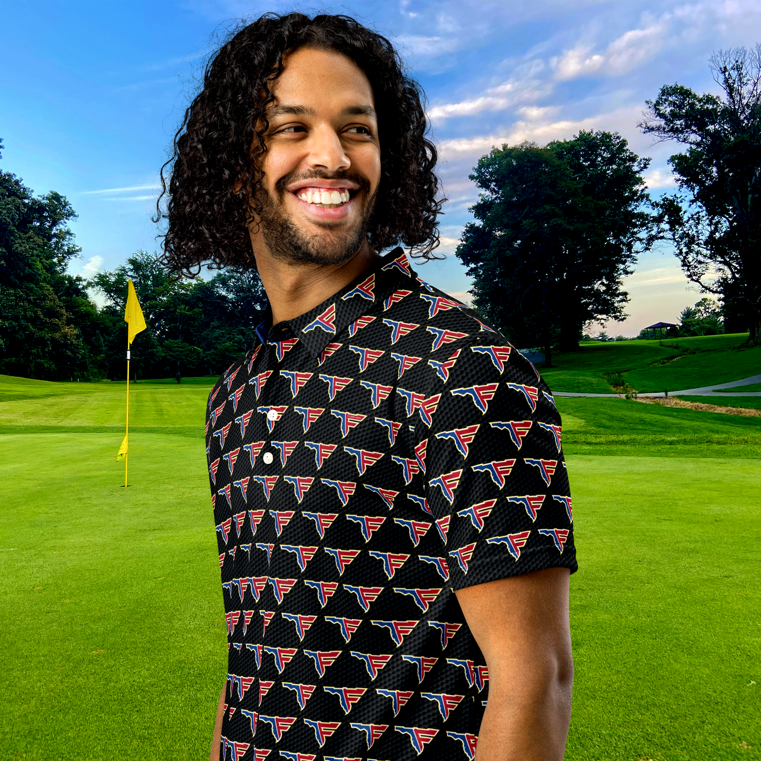 FLOMAZIN Men’s Slim Fit Golf Polo