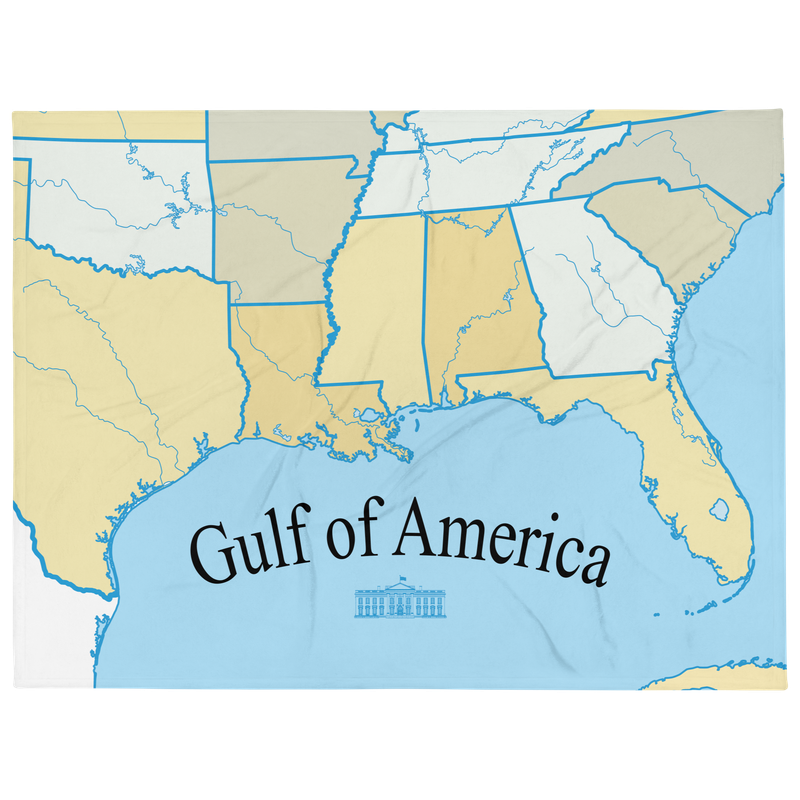 GULF OF AMERICA Throw Blanket