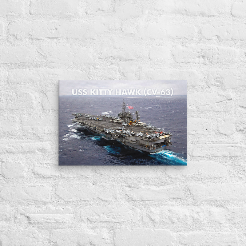 USS KITTY HAWK (CV-63) Canvas