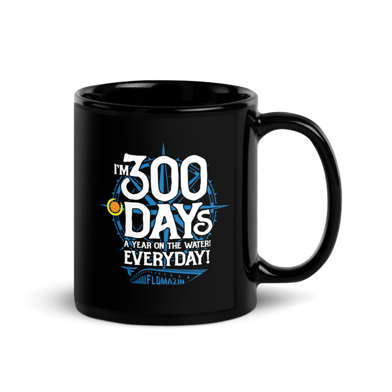 I'M THE BEST CHARTER CAPTAIN Funny Fishing Black Glossy Mug