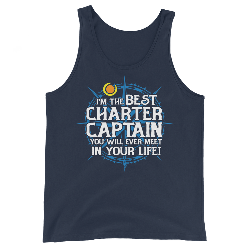 I'M THE BEST CHARTER CAPTAIN Funny Fishing Men's Tank Top