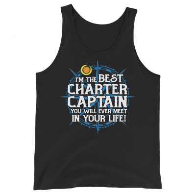 I'M THE BEST CHARTER CAPTAIN Funny Fishing Men's Tank Top