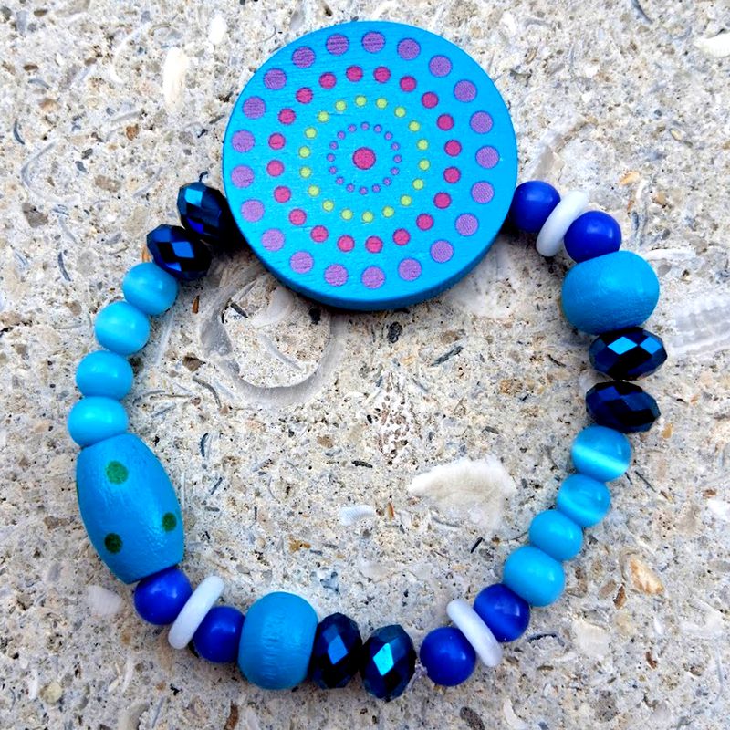 &quot;The Midnight Moon&quot; Men&#39;s Beaded Bracelet by SHYNAI