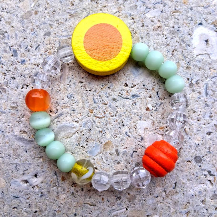 &quot;The Bright Shining Sun&quot; Kids Size Beaded Bracelet by SHYNAI
