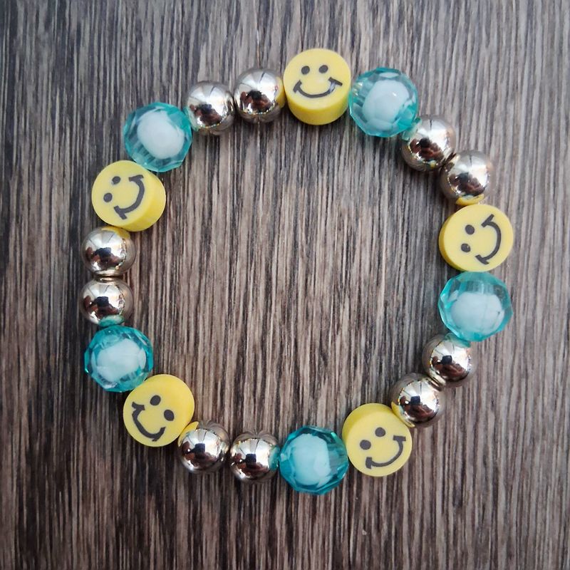 &quot;The Smiling Silver Sky&quot; Kids/Women&#39;s Beaded Bracelet by SHYNAI