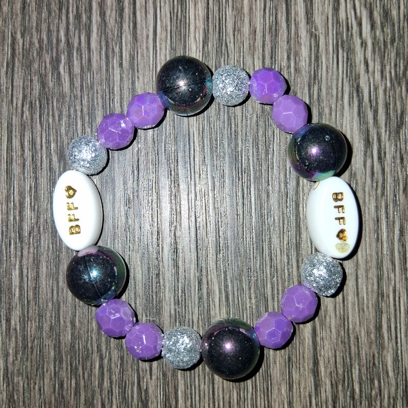 &quot;The BFF Silver&quot; Women&#39;s Beaded Bracelet by SHYNAI