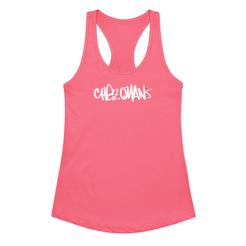 CHEZ QUAN'S Women’s Fitted Racerback Tank Top