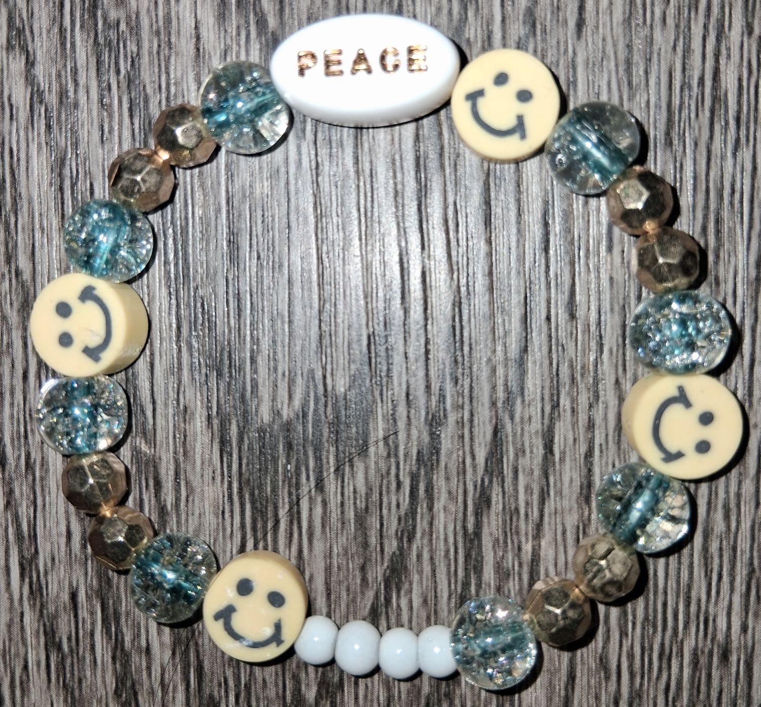 &quot;The Happiness of Peace&quot; Women&#39;s Beaded Bracelet by SHYNAI