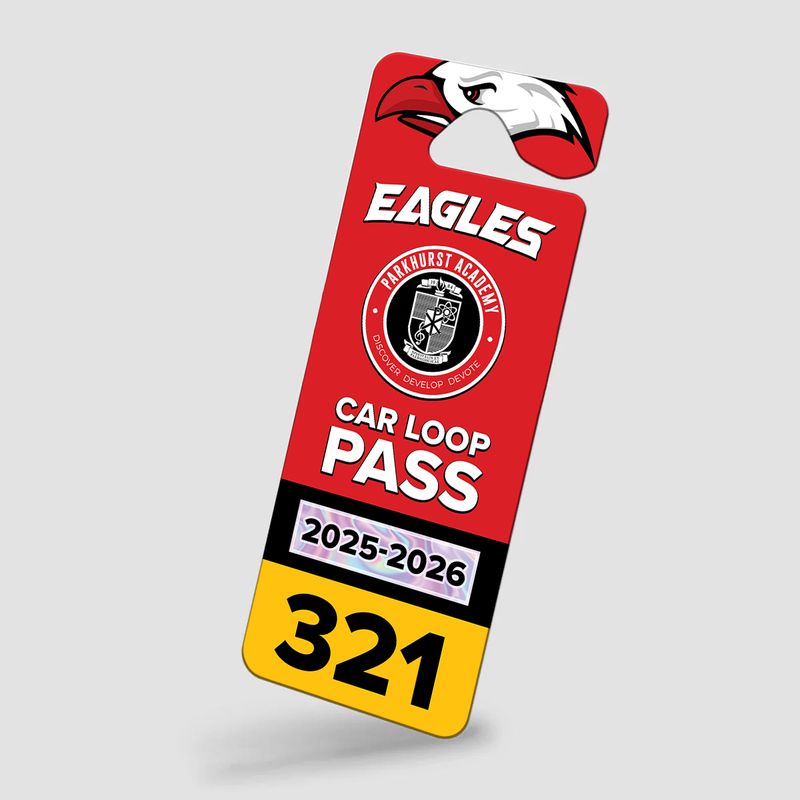 Large Parking Permit Hang Tags