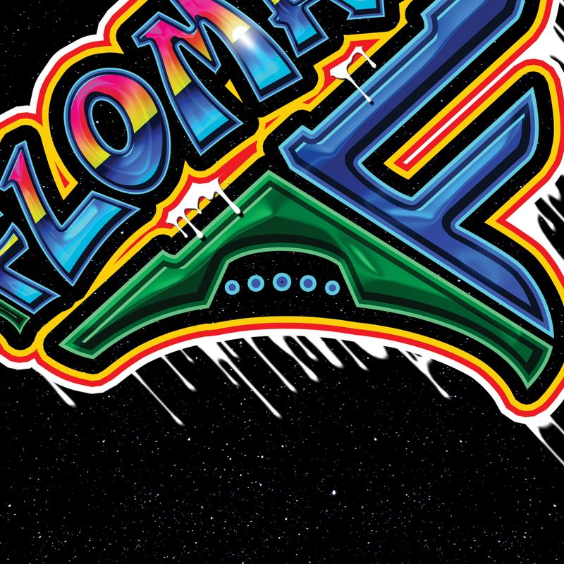 FLOMAZIN ALIEN GRAFFITI Premium Unisex T-Shirt