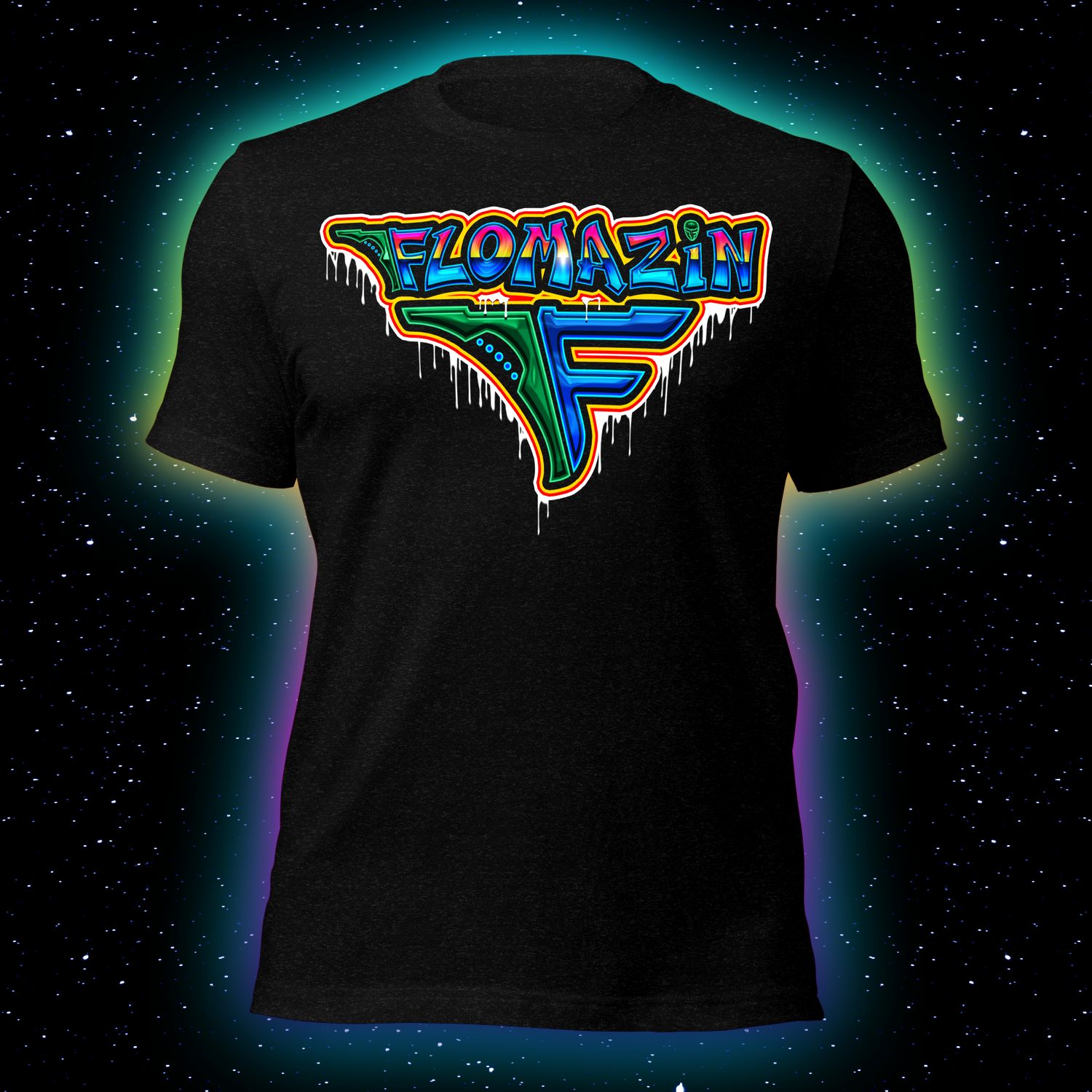 FLOMAZIN ALIEN GRAFFITI Premium Unisex T-Shirt