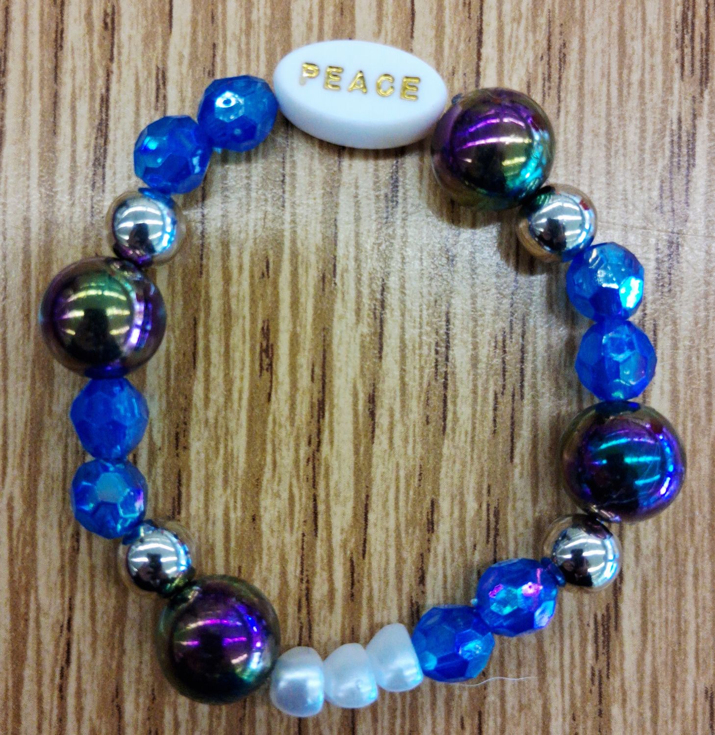 &quot;The Sparkling Peace&quot; Women&#39;s Beaded Bracelet by SHYNAI
