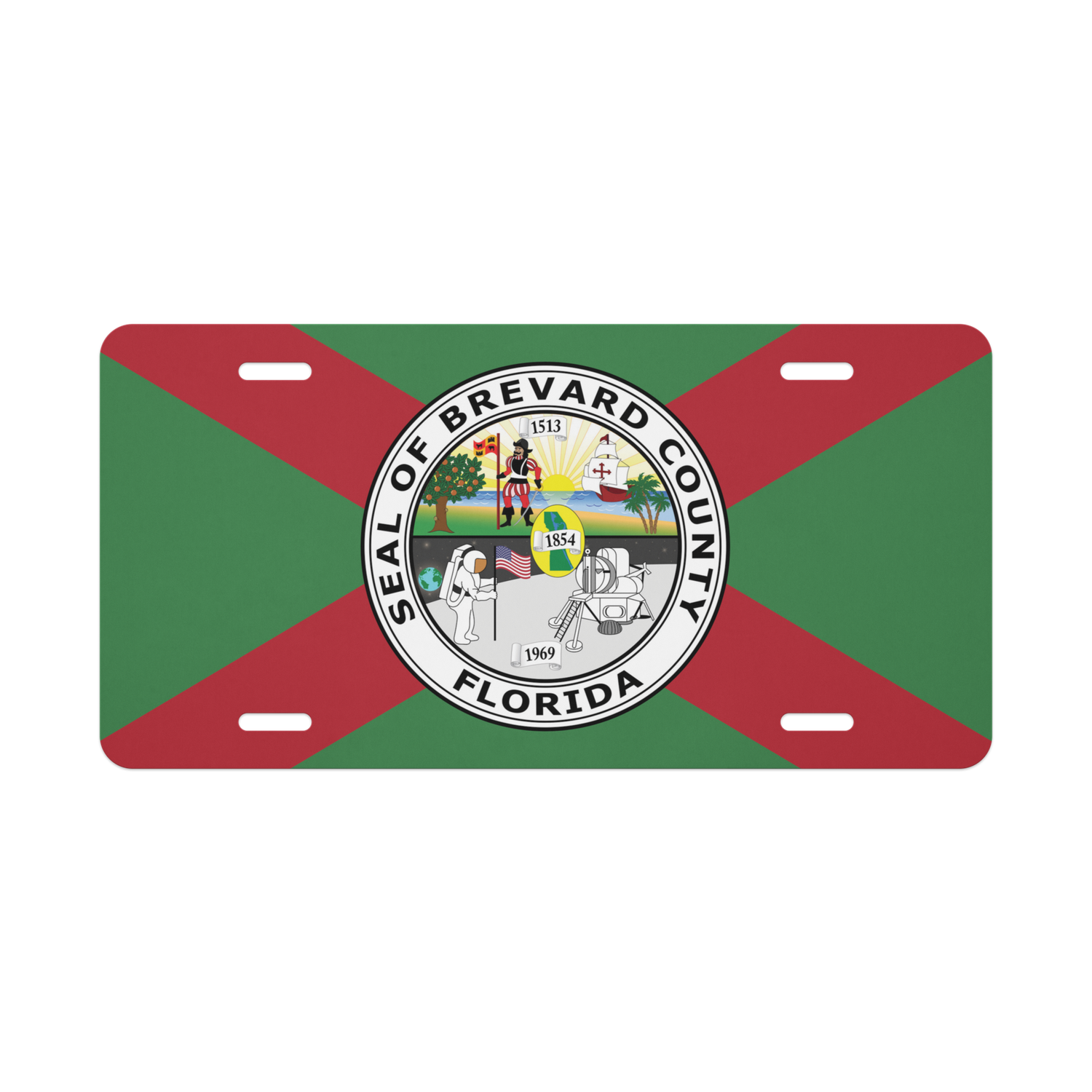 BREVRD COUNTY FLAG Vanity License Plate