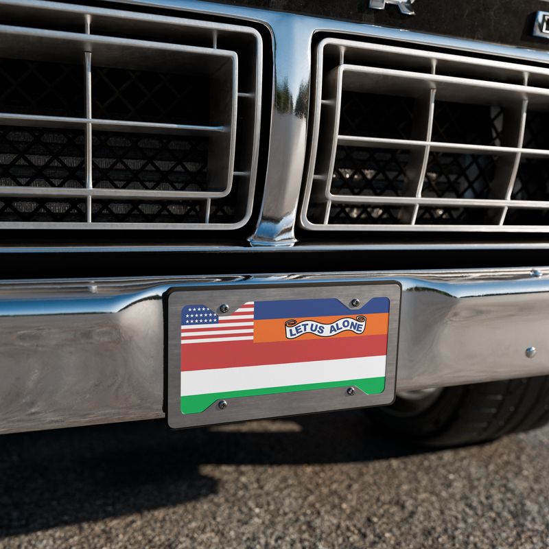 FLORIDA STATE 1845 FLAG Vanity License Plate