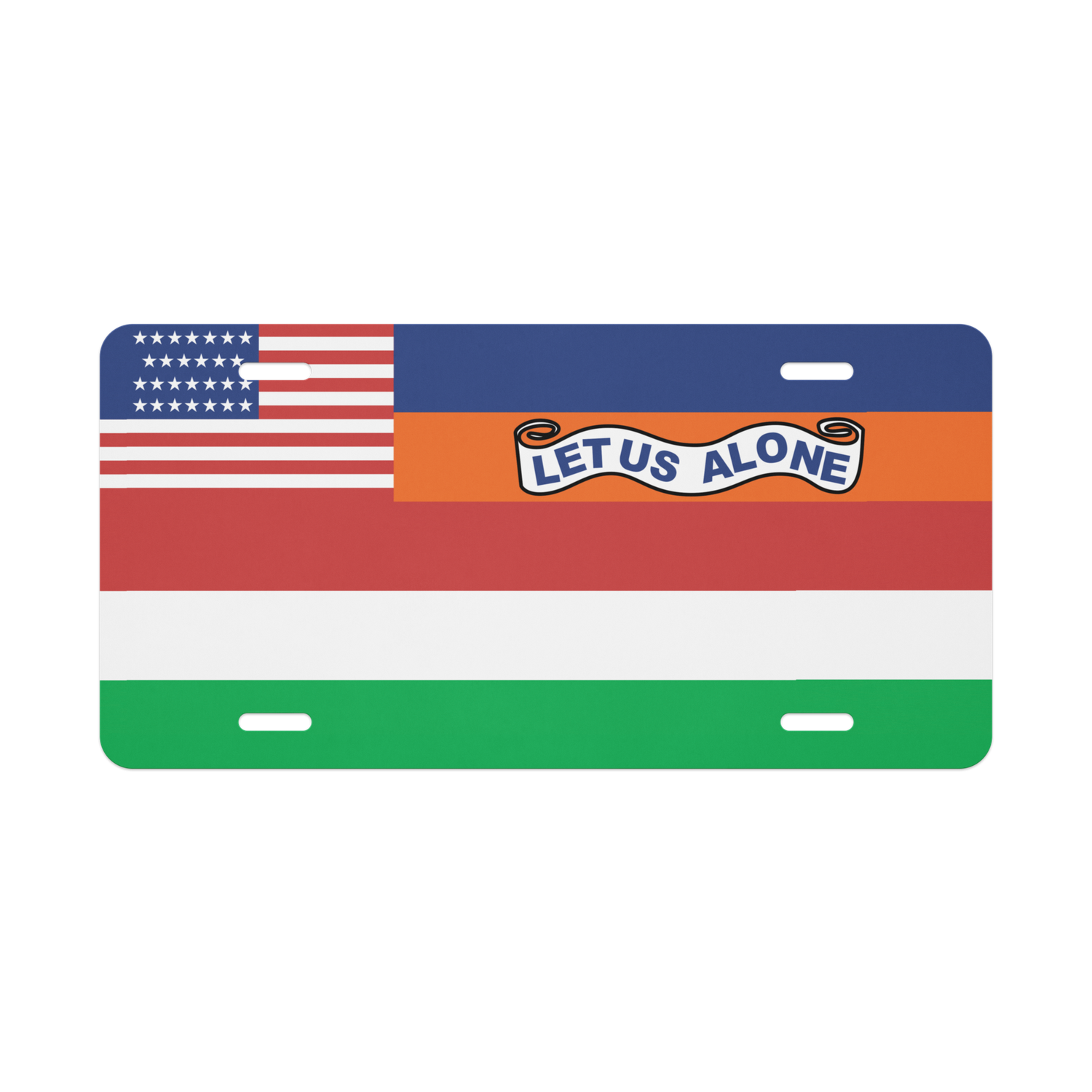 FLORIDA STATE 1845 FLAG Vanity License Plate