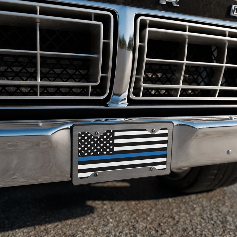 POLICE LAW ENFORCEMENT THIN BLUE LINE Vanity License Plate