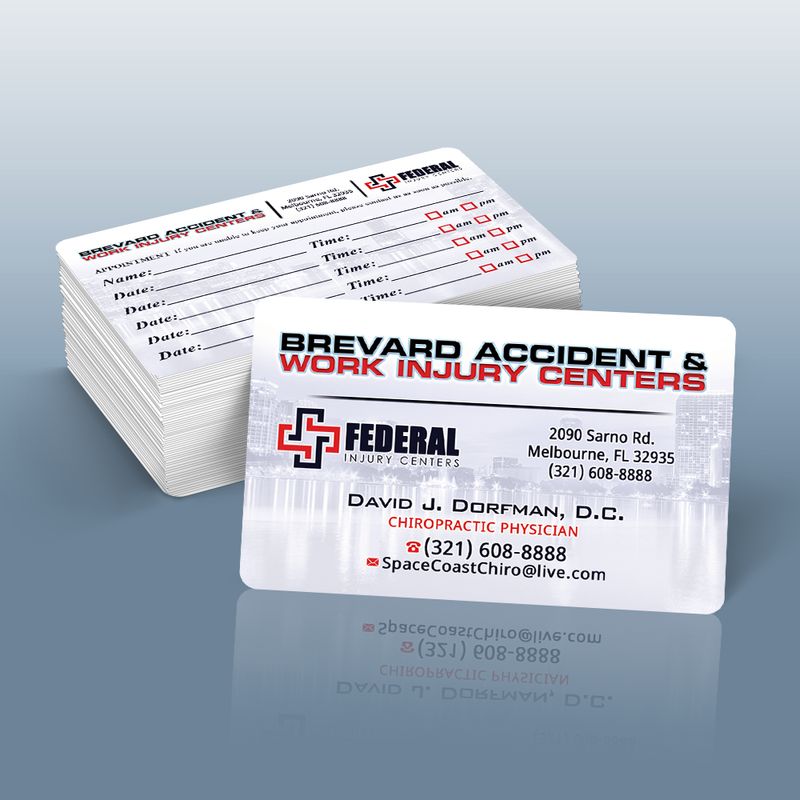FEDERAL INJURY CENTERS Business Cards