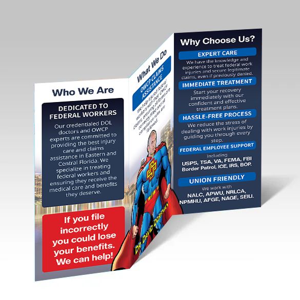 FEDERAL INJURY CENTERS Brochures - 8.5&quot; x 11&quot;