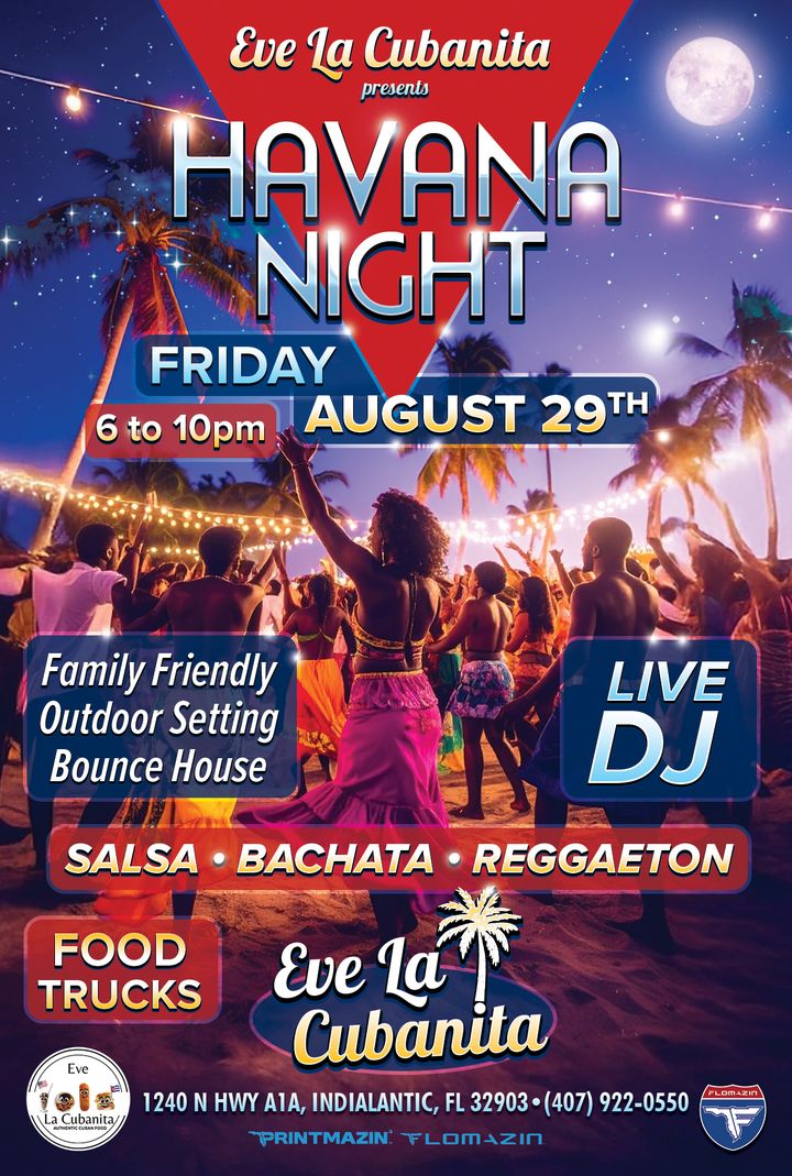 FRIDAY 8/29/2025 - Eve La Cubanita - Havana Night