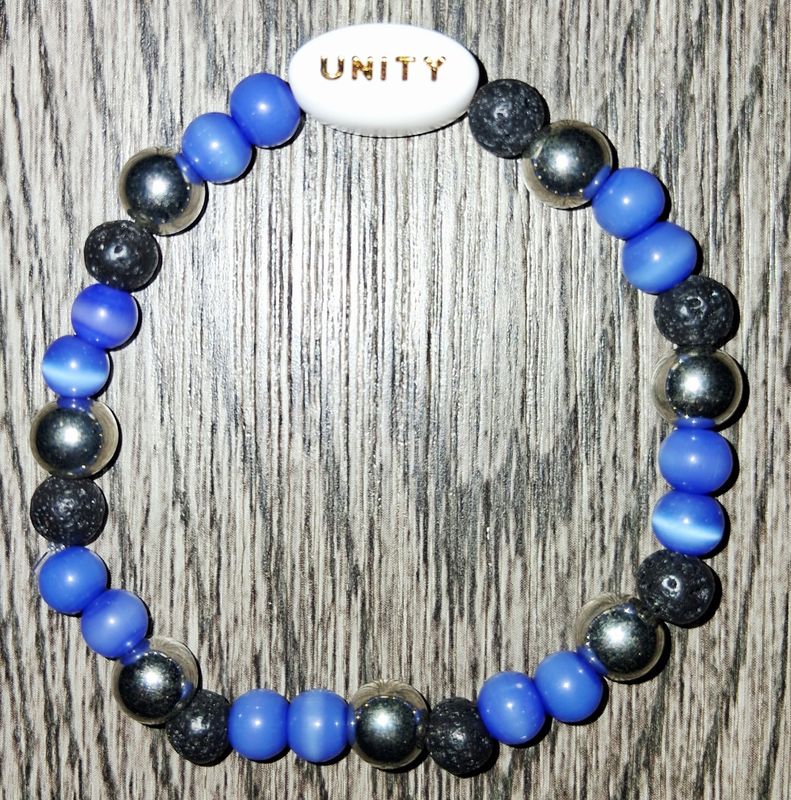 &quot;The Midnight Stone&quot; Men&#39;s Beaded Bracelet by SHYNAI