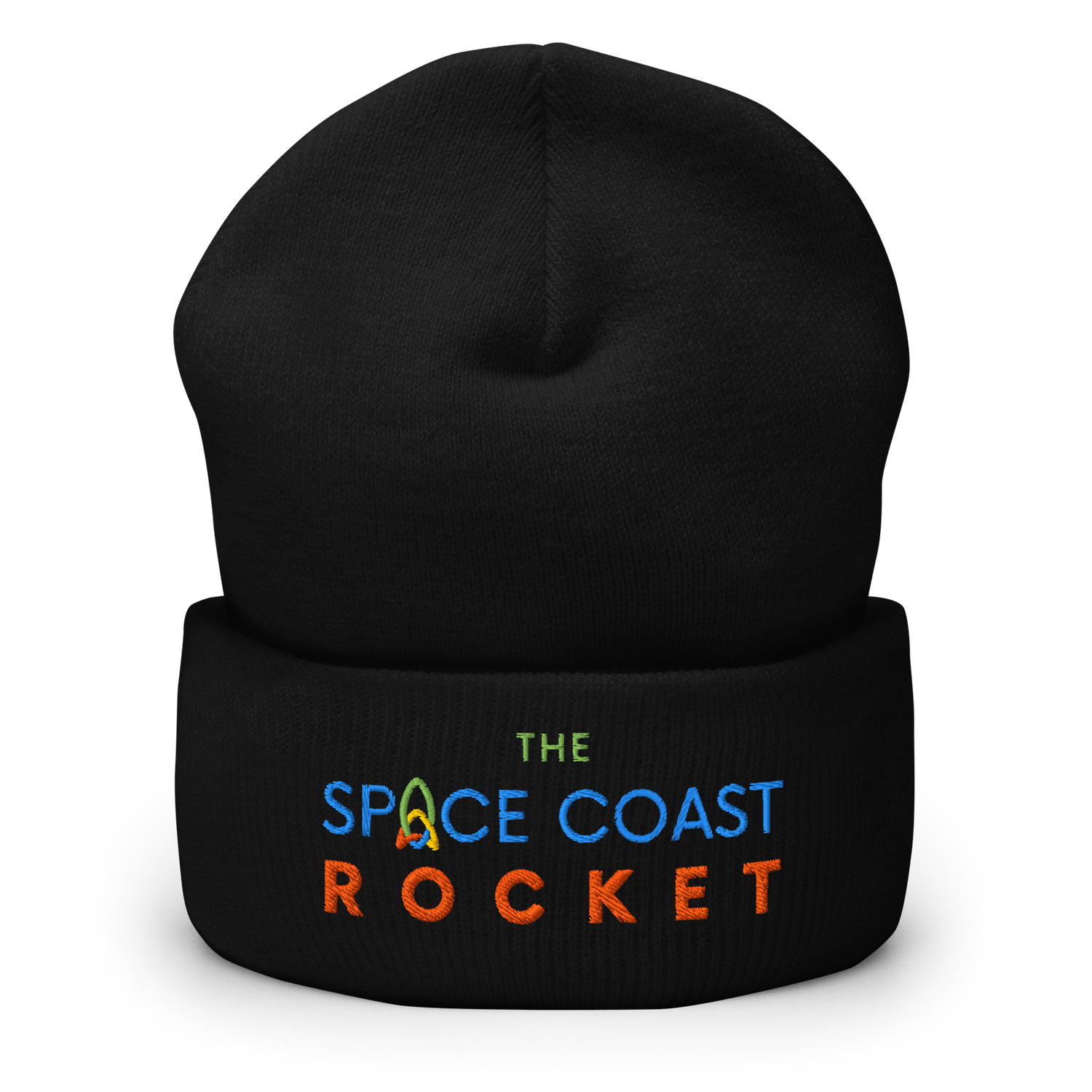 THE SPACE COAST ROCKET Cuffed Beanie