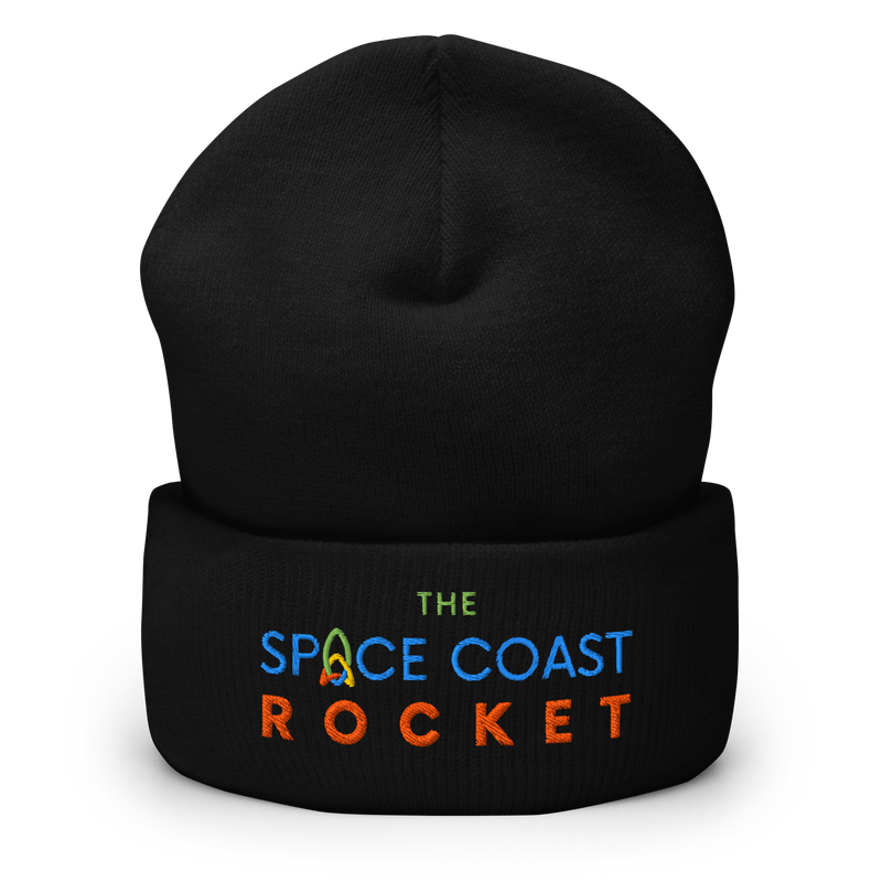 THE SPACE COAST ROCKET Cuffed Beanie
