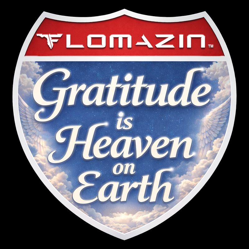FLOMAZIN GRATITUDE IS HEAVEN ON EARTH Premium Unisex T-Shirt