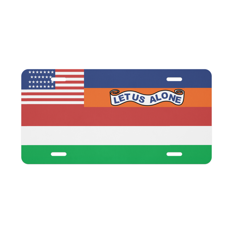 FLORIDA STATE 1845 FLAG Vanity License Plate