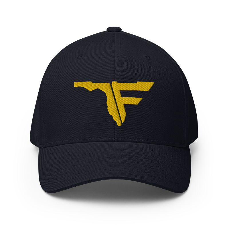 FLOMAZIN YELLOW GOLD LOGO Flexfit Structured Twill Cap