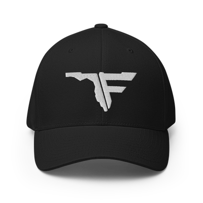 FLOMAZIN WHITE LOGO Flexfit Structured Twill Cap