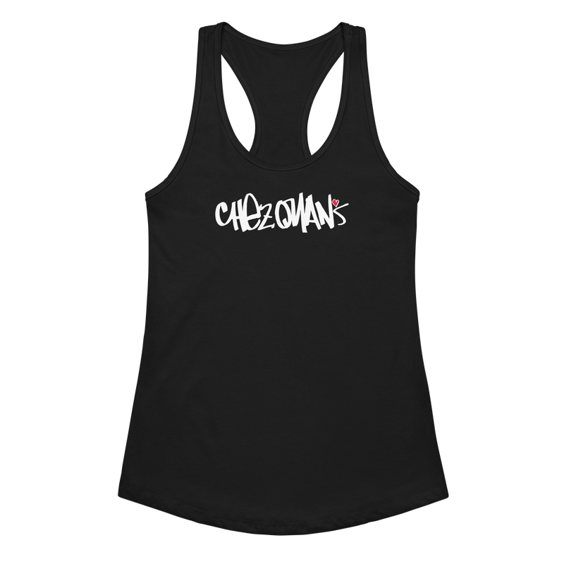 CHEZ QUAN'S Women’s Fitted Racerback Tank Top