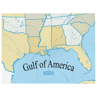 GULF OF AMERICA Throw Blanket