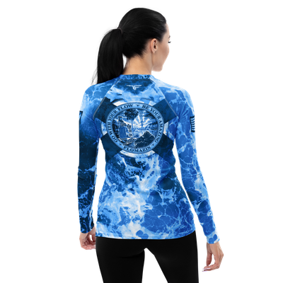 FLOMAZIN ROCKY WATERS 1.0 Women's Long Sleeve Rash Guard Shirt