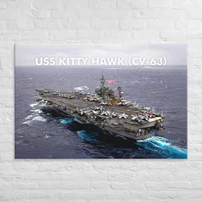 USS KITTY HAWK (CV-63) Canvas