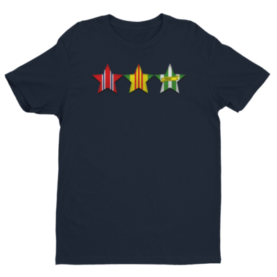 VIETNAM VETERAN 3 STARS Short Sleeve T-shirt