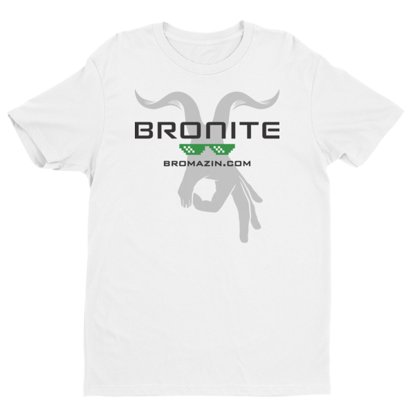 BROMAZIN BRONITE White Short Sleeve T-shirt