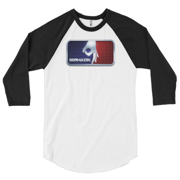 MAJOR LEAGUE BROMAZIN 3D BROTALLIC 3/4 sleeve raglan shirt - Multiple Colors