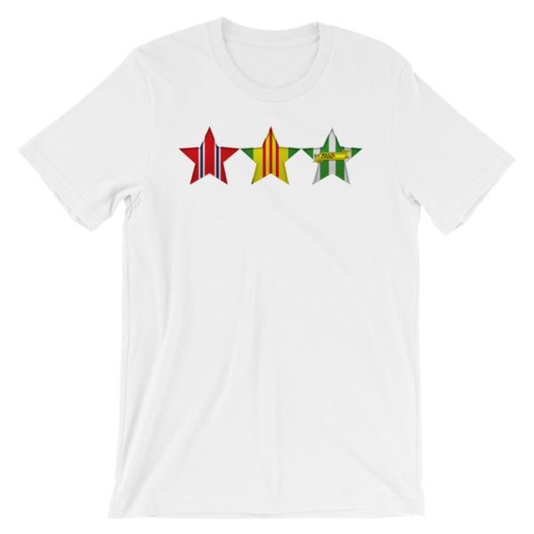 VIETNAM VETERAN 3 STARS Short-Sleeve Unisex T-Shirt - Multiple Colors