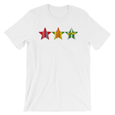 VIETNAM VETERAN 3 STARS Short-Sleeve Unisex T-Shirt - Multiple Colors