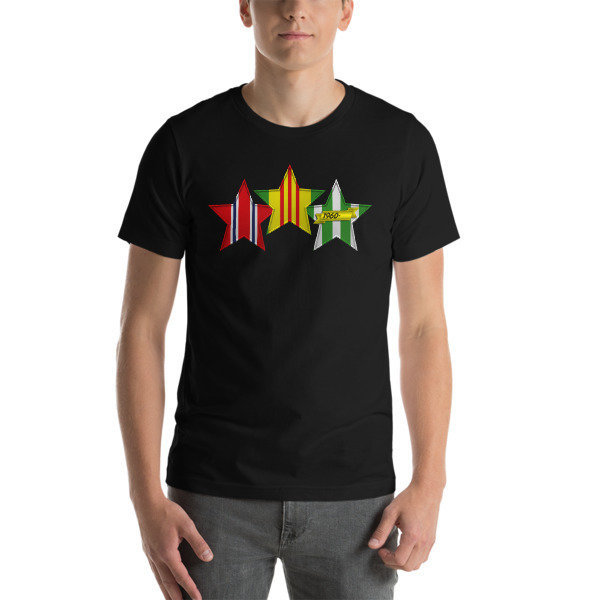 VIETNAM VETERAN 3 STAR Short-Sleeve Unisex T-Shirt - Multiple Colors
