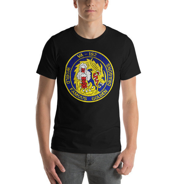 VA-192 WORLD FAMOUS GOLDEN DRAGONS ATKRON 192 Short-Sleeve Unisex T-Shirt - Multiple Colors