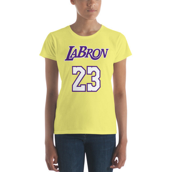 LABron Women's yellow short sleeve t-shirt