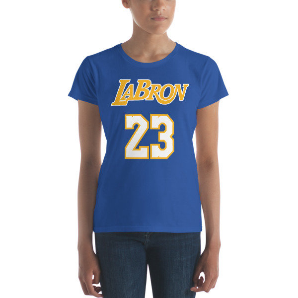 LABron Women's blue short sleeve t-shirt