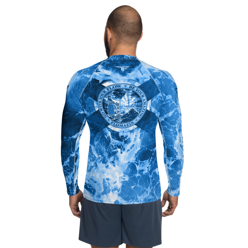 FLOMAZIN CAMOFLO ROCKY WATERS 1.5 Men's/Unisex Long Sleeve Shirt (Quick Dry Fabric or Rash Guard)
