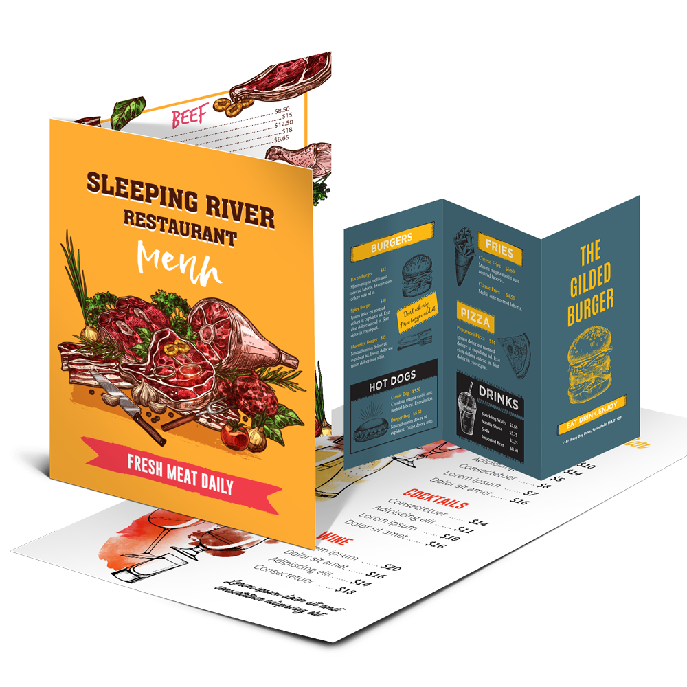 Brochures/Menus - 8.5" x 11"