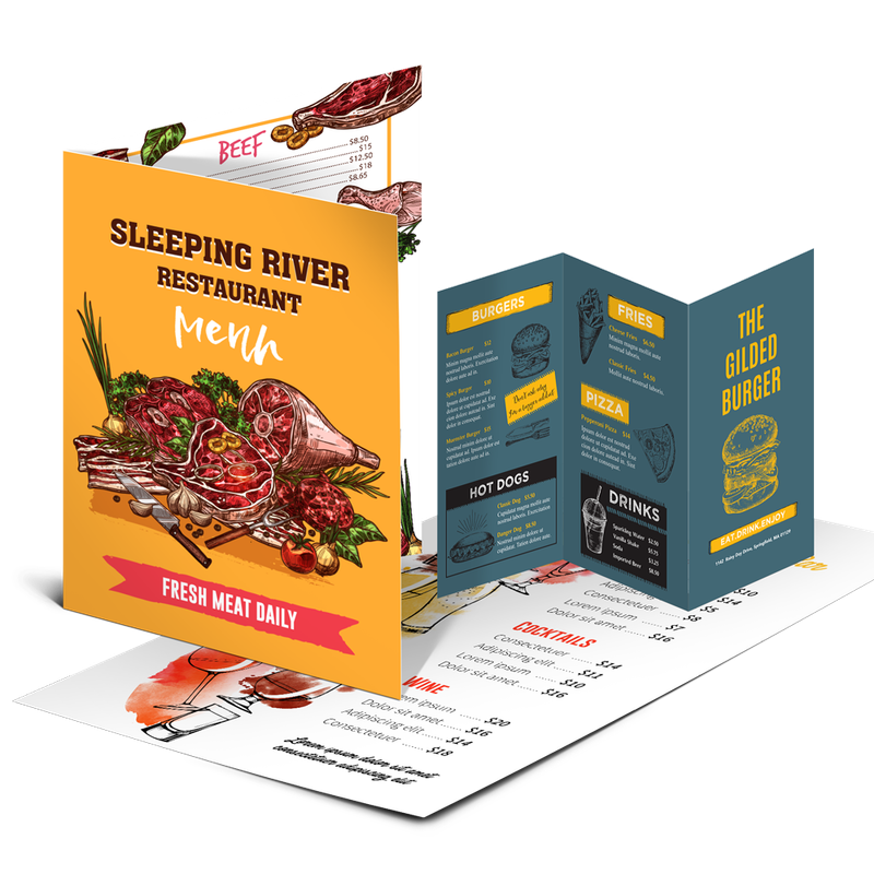 Brochures/Menus - 8.5" x 11"