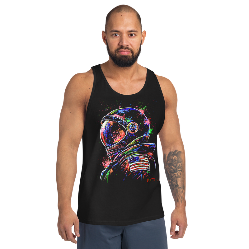 Drawn by Lance ASTRONAUT Premium Men's Tank Top